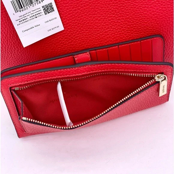 Kate Spade Dumping Small Satchel and Wallet Set Heirloom Tomato - Picture 6 of 13